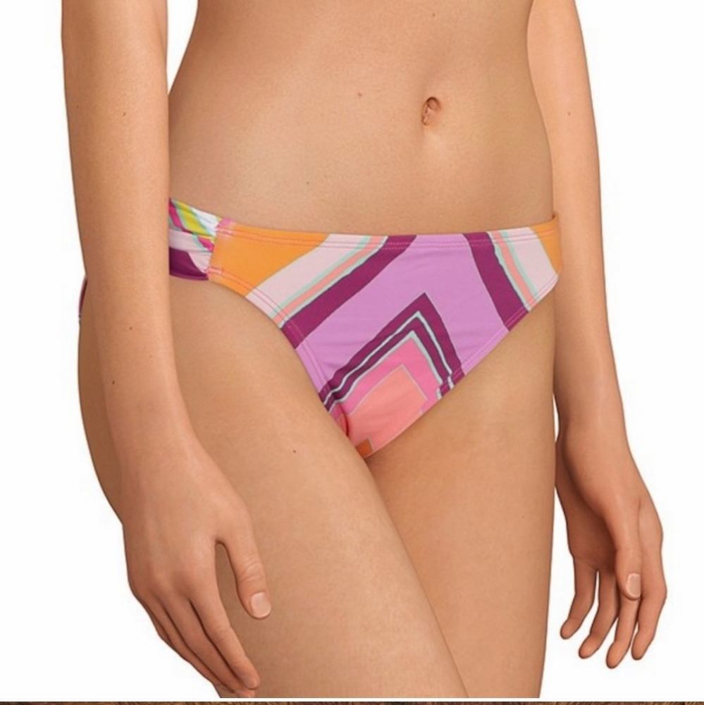 Gibson Latimer Multicolor Chevron Print Bikini Bottom L